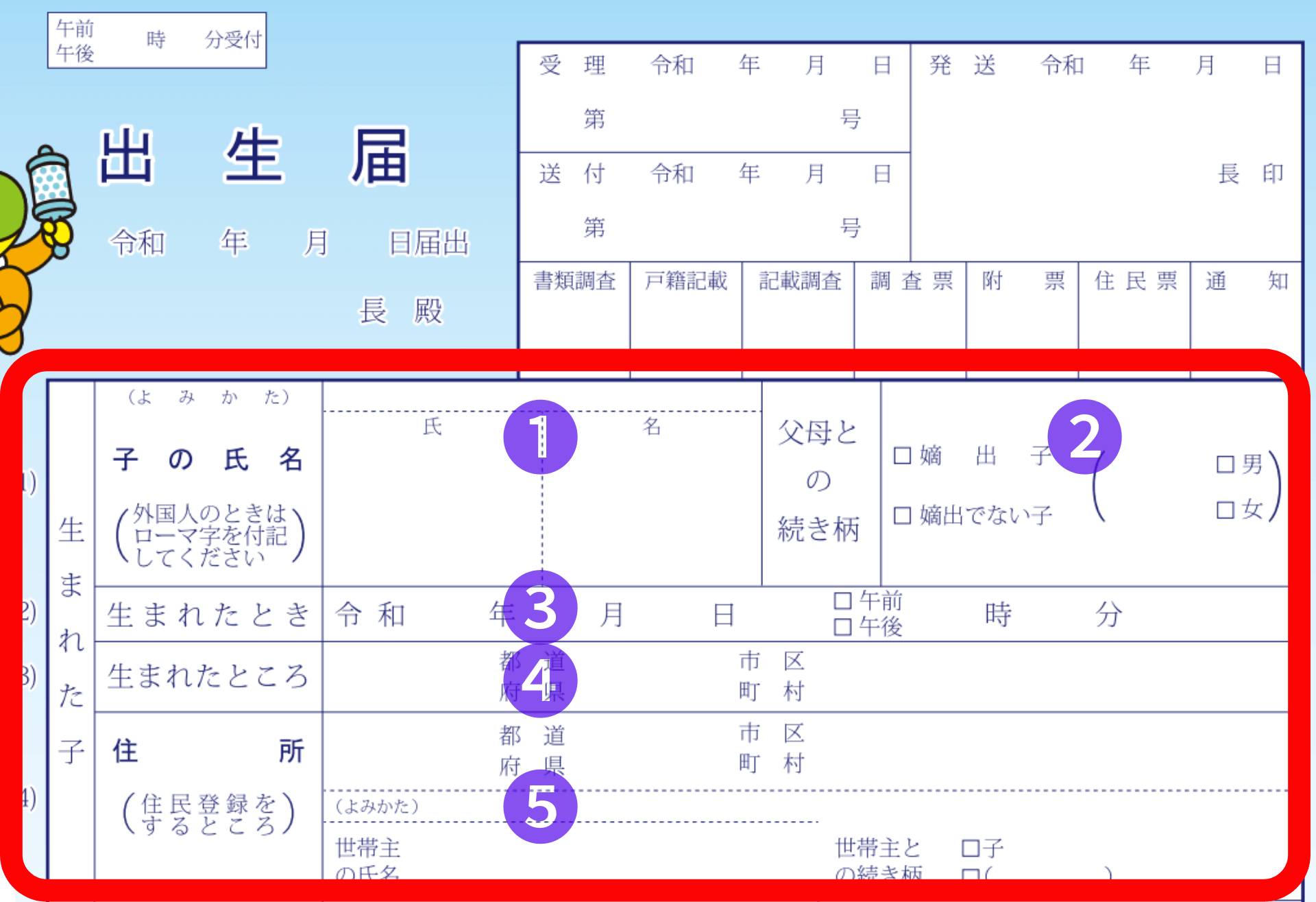 出生届の全てがここにある！書き方から必要なものまで【記入例あり】 | かいじゅうのすむおうち@子育て・育児ブログ